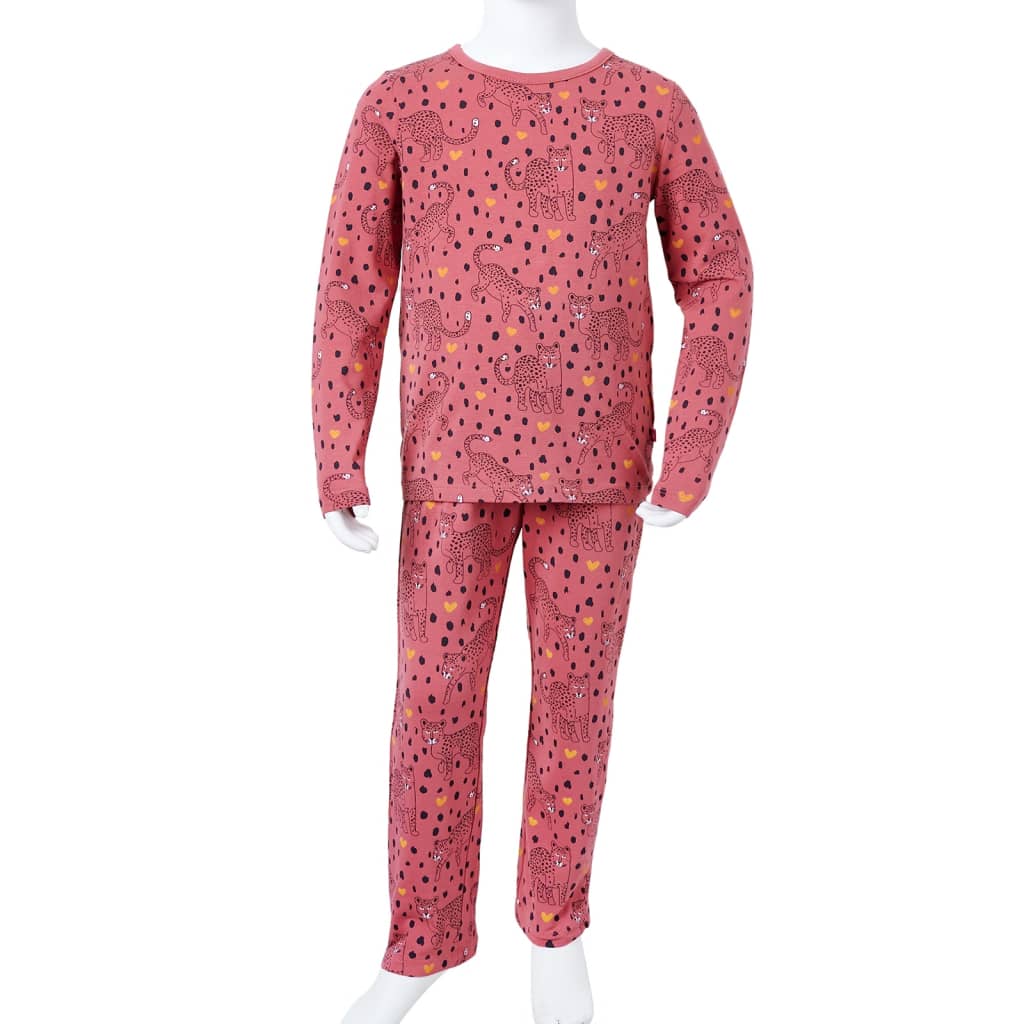 Pajama rose long des enfants 104