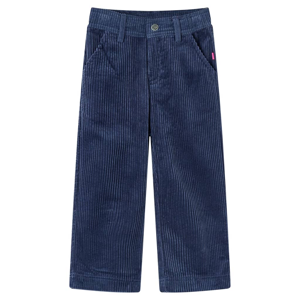 Pantalón infantil pana azul marino 92