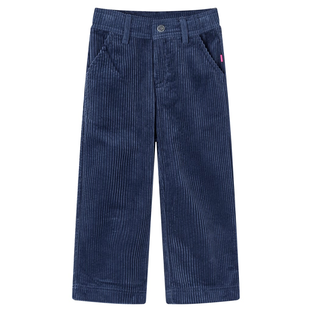 Pantalón infantil pana azul marino 104