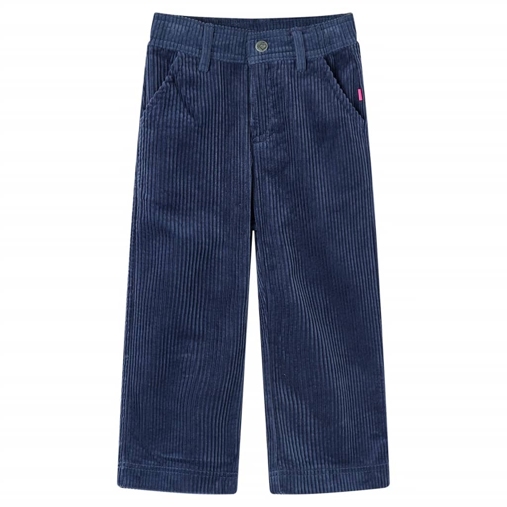 Pantalón infantil pana azul marino 116