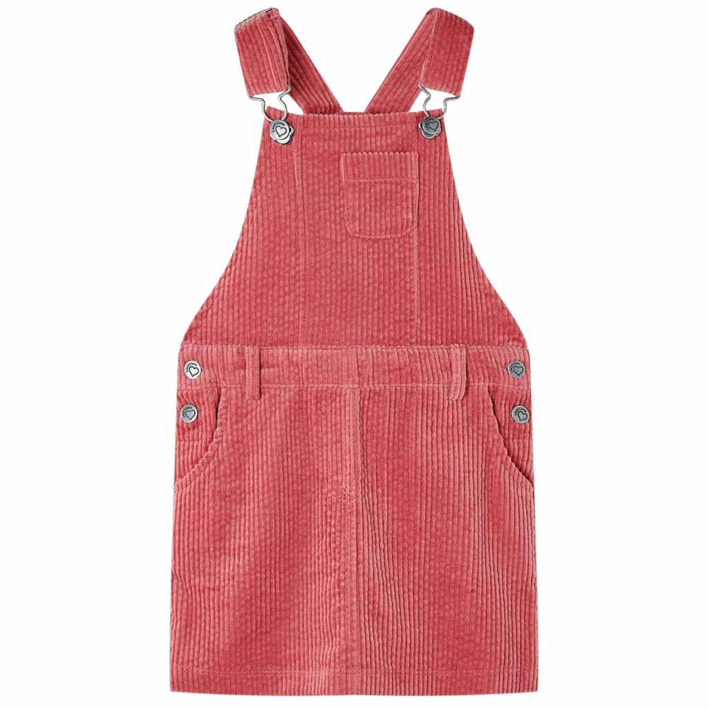 Vestido infantil pana rosa 92