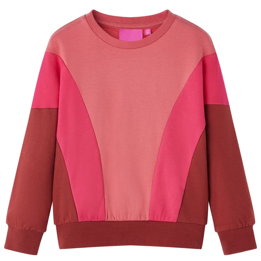 Sudadera infantil colores rosa y henna 92