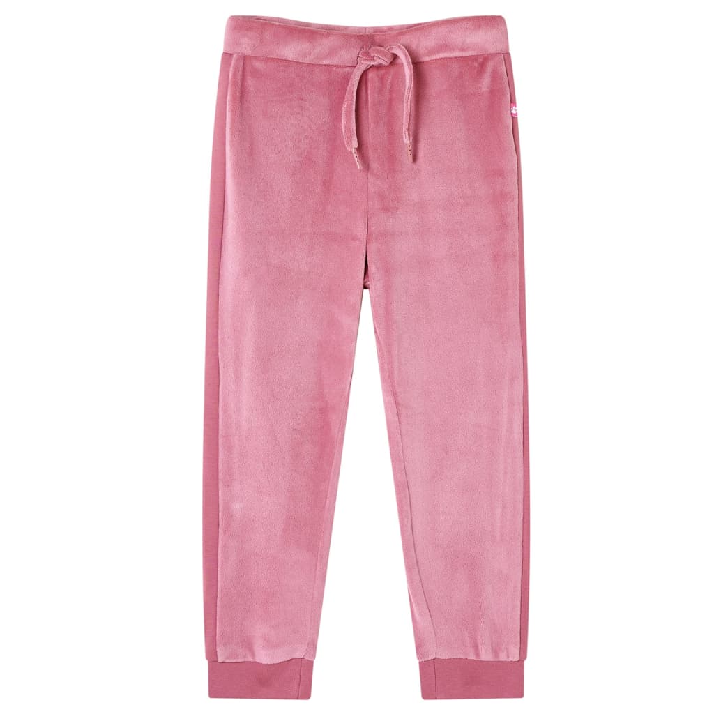 Pantalones de chándal infantiles color frambuesa 104