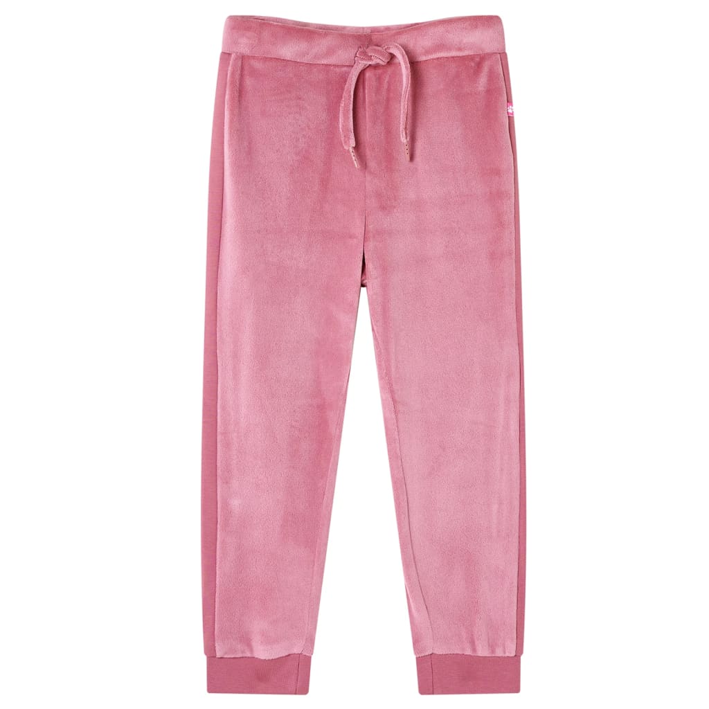 Pantalones de chándal infantiles color frambuesa 128