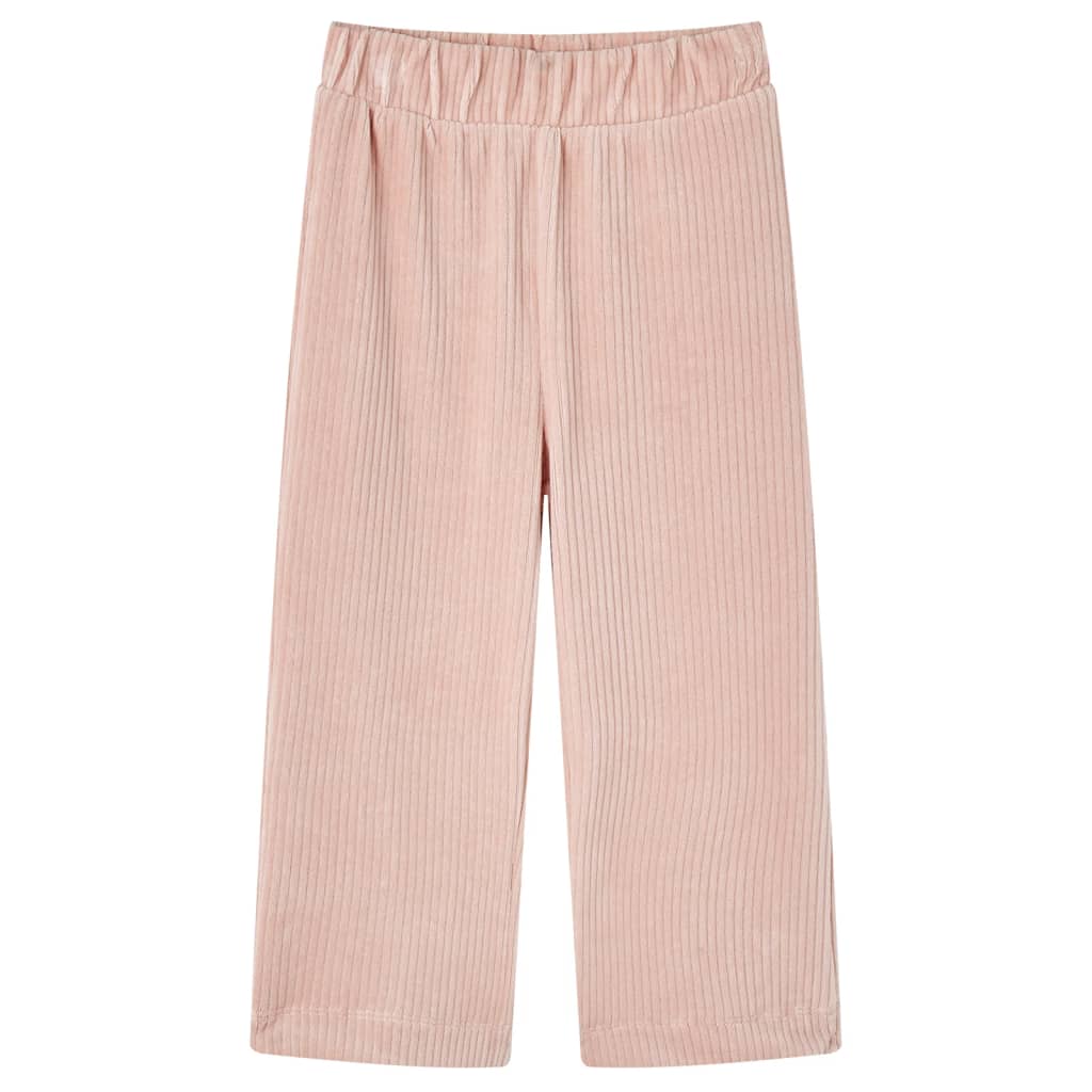 Pantalón infantil pana rosa claro 128