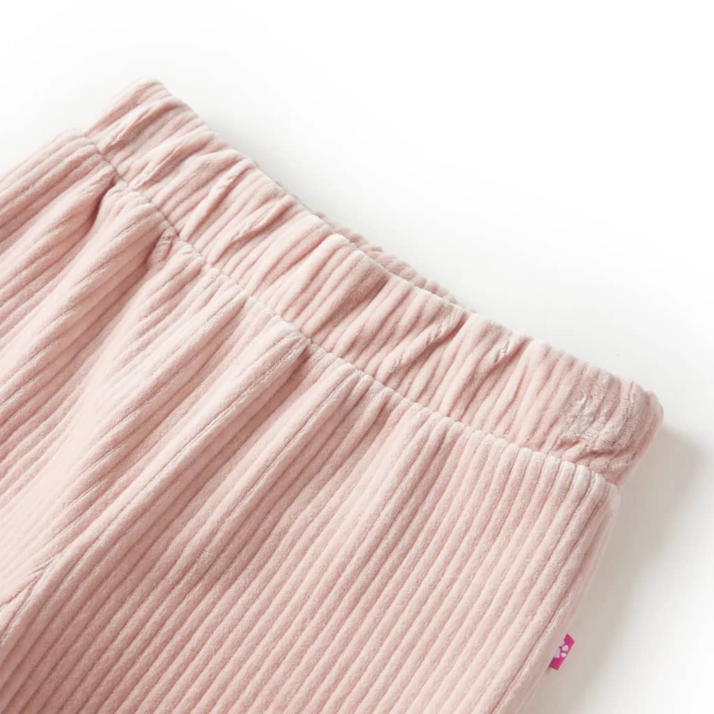 Pantalón infantil pana rosa claro 140