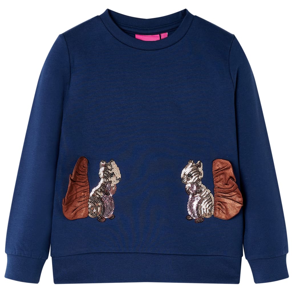 Sudadera infantil azul marino 92