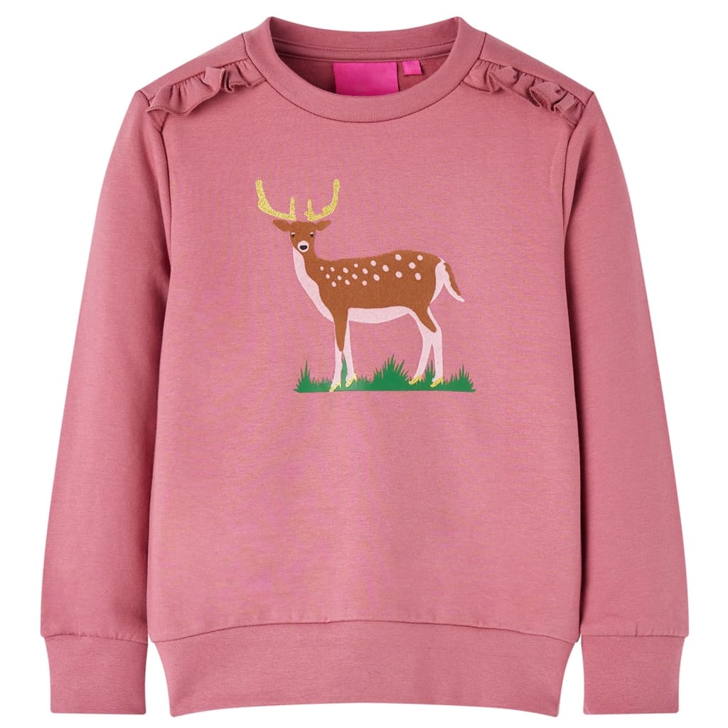 Sudadera infantil color frambuesa 104