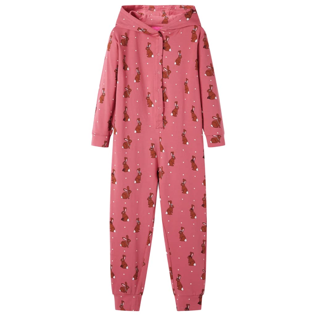 Vetonek Mono infantil con capucha rosa viejo 92