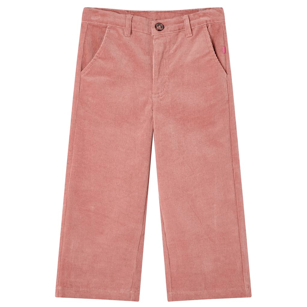 Pantalón infantil pana rosa envejecido 140