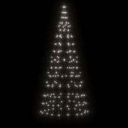 Árbol de navidad en asta de bandera 200 led blanco frío 180 cm v2353 Vetonek