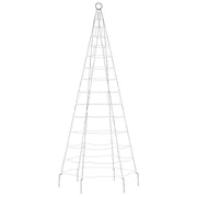 Árbol de navidad en asta de bandera 200 led blanco frío 180 cm v2353 Vetonek