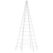 Árbol de navidad en asta de bandera 200 led blanco frío 180 cm v2353 Vetonek