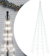 Árbol de navidad en asta de bandera 550 led blanco frío 300 cm v2391 - Vetonek