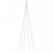 Árbol de navidad en asta de bandera 550 led blanco frío 300 cm v2391 Vetonek