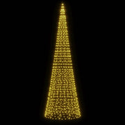 Árbol de navidad en asta bandera 1534 led blanco cálido 500 cm v2421 Vetonek