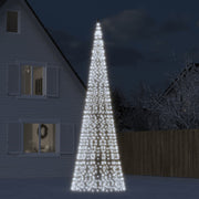 Árbol de Navidad en asta de bandera 1534 LED blanco frío 500 cm V2438 Vetonek