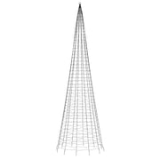 Árbol de navidad en asta de bandera 1534 led azul 500 cm v2452 - Vetonek