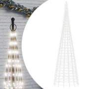 Árbol de navidad en asta de bandera 3000 led blanco frío 800 cm v2476 Vetonek