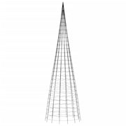 Árbol de navidad en asta de bandera 3000 led blanco frío 800 cm v2476 - Vetonek