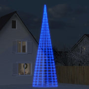 Árbol de navidad en asta de bandera 3000 led azul 800 cm v2490 Vetonek