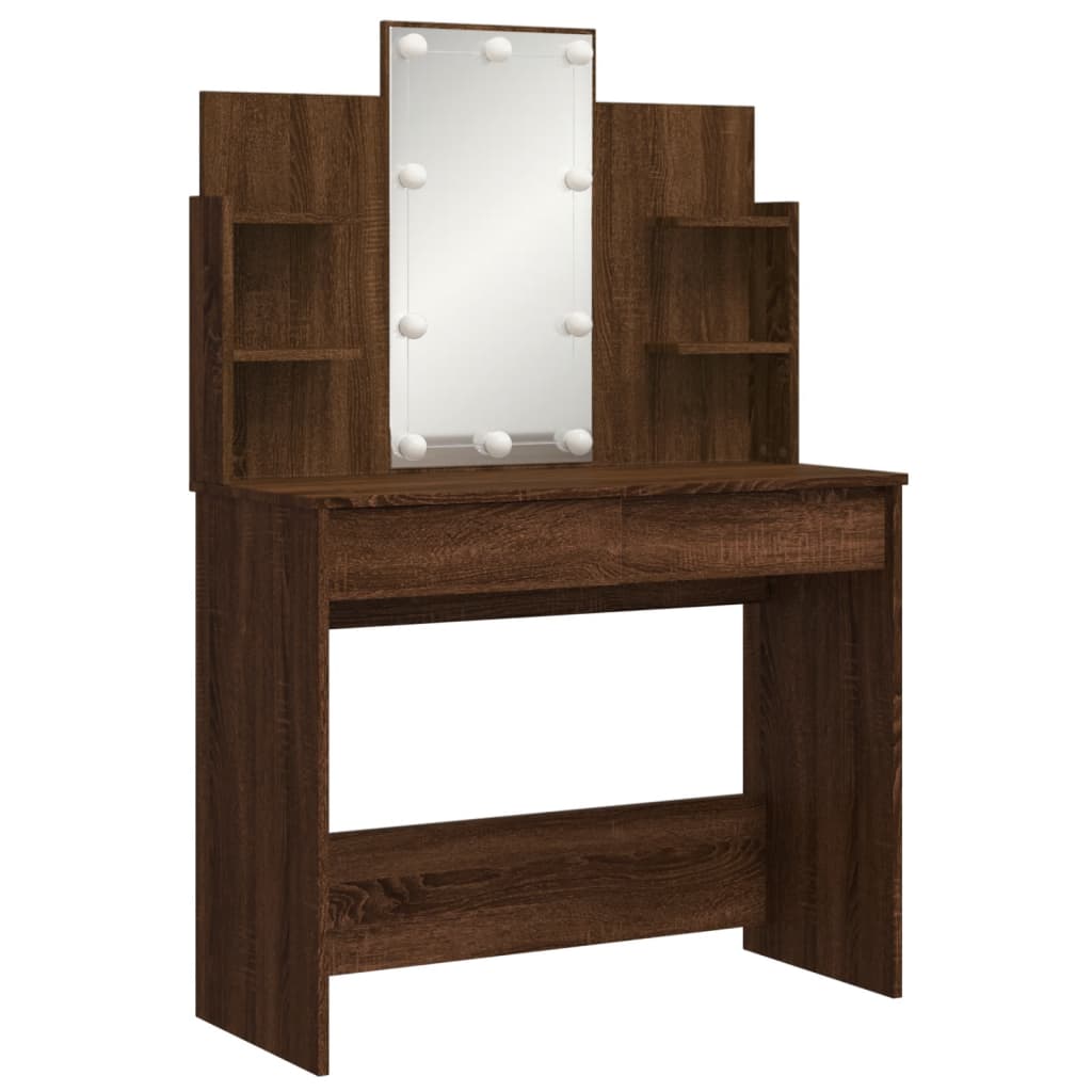 Duesant amb LED LED Oak Brown 96x40x142 cm