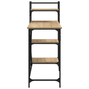 Bureau d'ordinateur avec étagères chêne Sonoma 120x47x109 cm V5484 Vetonek