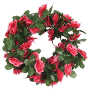 Vetonek Guirnaldas de flores de Navidad 6 uds rojo y rosa 250 cm