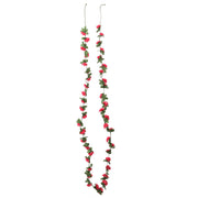 Guirnaldas de flores de navidad 6 uds rojo y rosa 250 cm v6795 - Vetonek