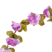 Guirnaldas de flores de Navidad 6 uds morado claro 250 cm - Vetonek