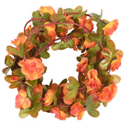 Vetonek Guirnaldas de flores de Navidad 6 uds naranja 250 cm