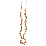 Guirnaldas de flores de navidad 6 uds naranja 250 cm v6849 - Vetonek