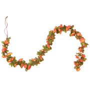 Guirnaldas de flores de navidad 6 uds naranja 250 cm v6849 - Vetonek