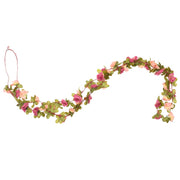 Guirnaldas de flores de navidad 6 uds rojo y rosa 250 cm v6856 - Vetonek