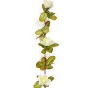 Guirnaldas de flores de navidad 6 uds blanco 250 cm v6870 - Vetonek