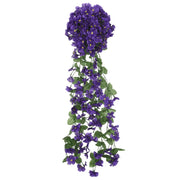 Vetonek Guirnaldas de flores de Navidad 3 uds morado oscuro 85 cm