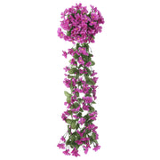 Vetonek Guirnaldas de flores de Navidad 3 uds morado claro 85 cm