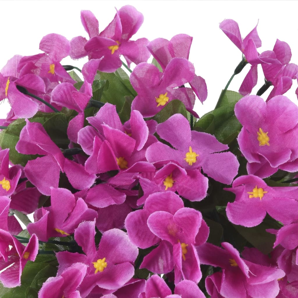 Guirnaldas de flores de navidad 3 uds morado claro 85 cm v6900 - Vetonek