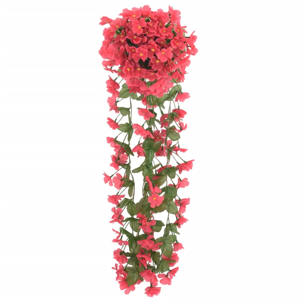 Vetonek Guirnaldas de flores de Navidad 3 uds rosa 85 cm