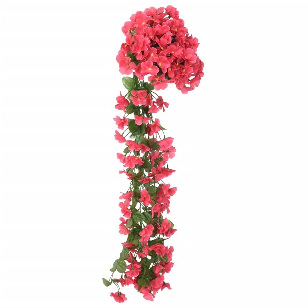 Guirnaldas de flores de navidad 3 uds rosa 85 cm v6917 - Vetonek