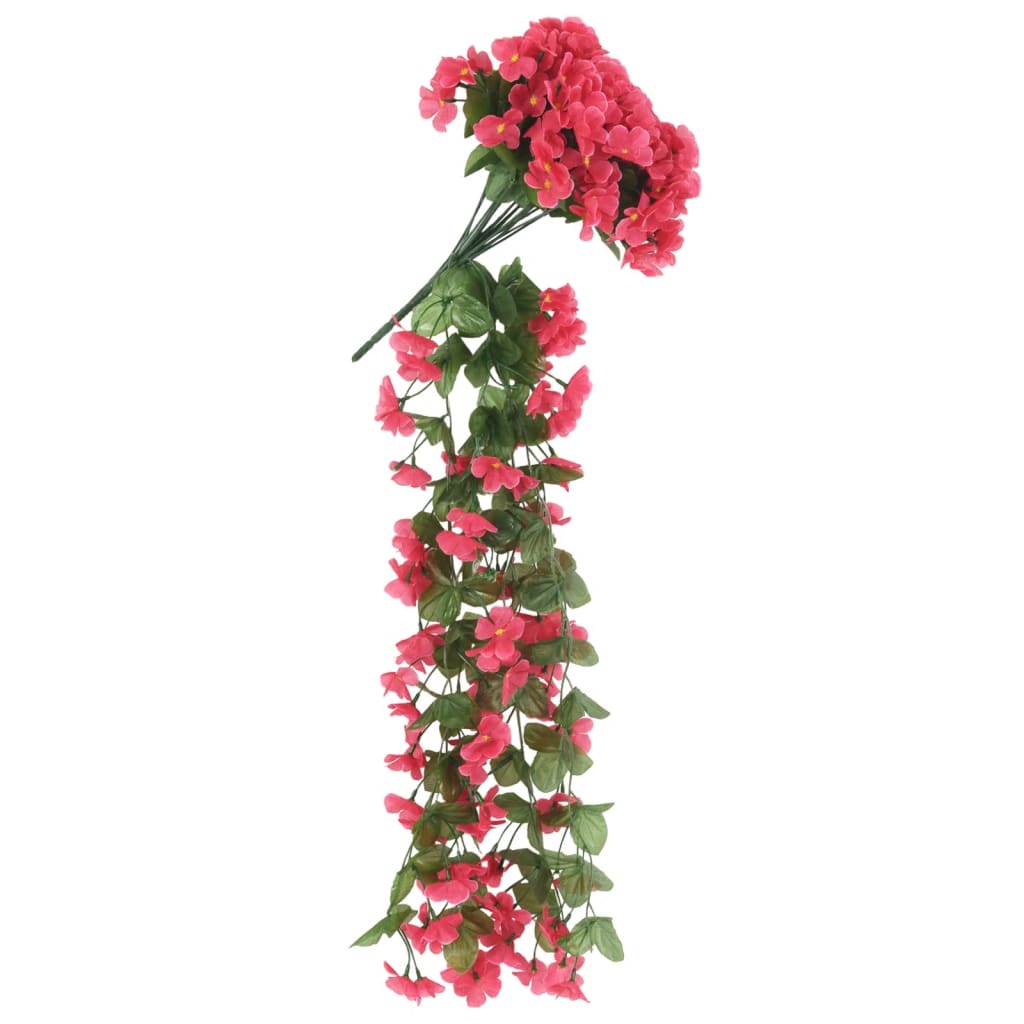 Guirnaldas de flores de navidad 3 uds rosa 85 cm v6917 - Vetonek