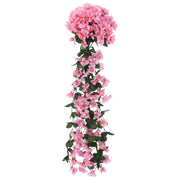 Vetonek Guirnaldas de flores de Navidad 3 uds rosa 85 cm
