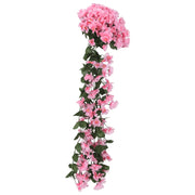 Guirnaldas de flores de Navidad 3 uds rosa 85 cm - Vetonek