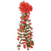 Vetonek Guirnaldas de flores de Navidad 3 uds rojo 85 cm