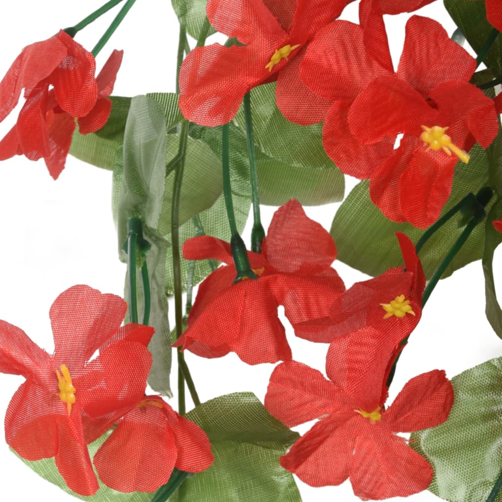 Guirnaldas de flores de navidad 3 uds rojo 85 cm v6931 - Vetonek