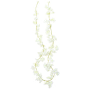 Guirnaldas de flores de navidad 6 uds blanco 180 cm v6986 - Vetonek