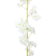 Guirnaldas de flores de navidad 6 uds blanco 180 cm v6986 - Vetonek