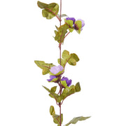 Guirnaldas de flores de navidad 6 uds morado claro 215 cm v7006 - Vetonek