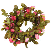 Vetonek Guirnaldas de flores de Navidad 6 uds rosa 215 cm
