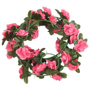 Vetonek Guirnaldas de flores de Navidad 6 uds rojo y rosa 240 cm